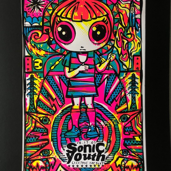 Todd Slater Poster Sonic Youth at Electric Factory - Picture 1 of 5